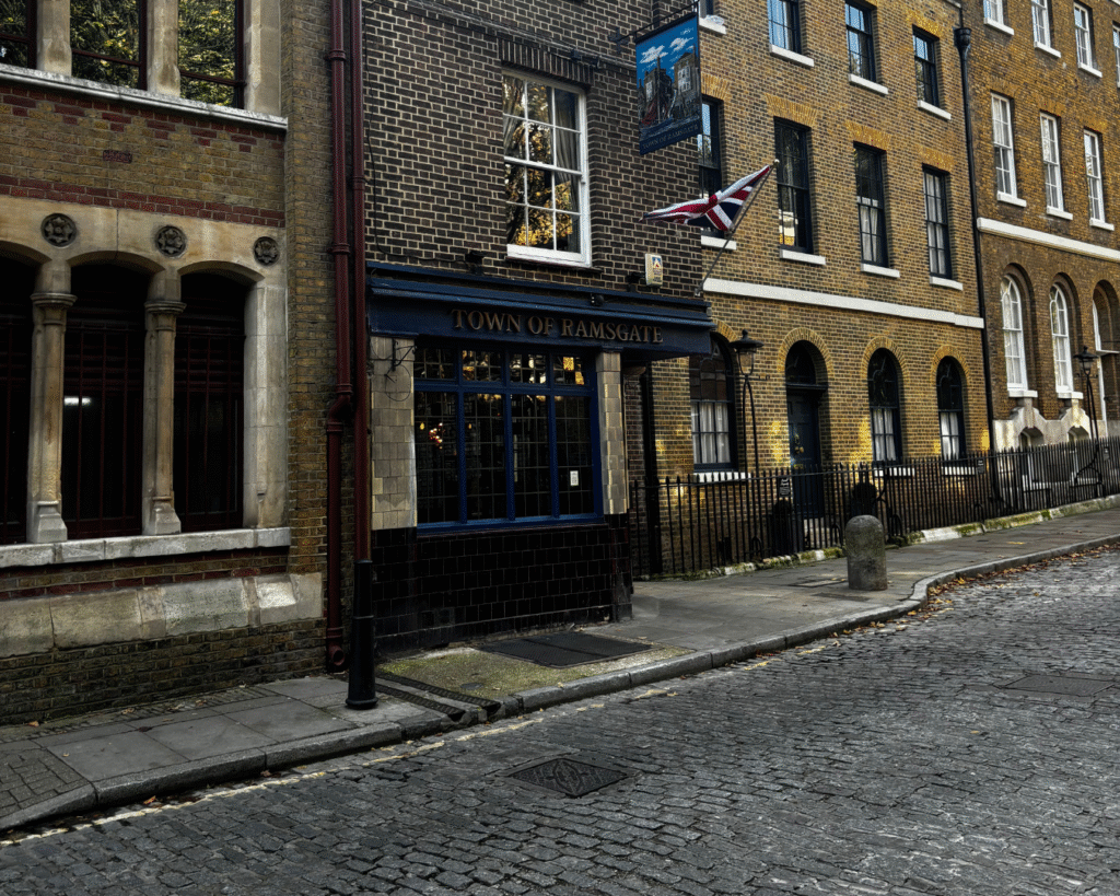 The Town of Ramsgate, Wapping — owes its existence to Wapping Old Stairs, both still stand today